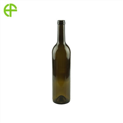 Chai thủy tinh màu đỏ Bordeaux cổ 750ml